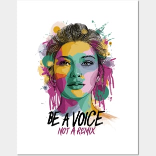 "Originality Speaks" - Artistic Girl Portrait Design Posters and Art